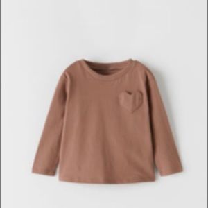 3/$10🌻 ZARA heart long sleeve shirt (3-4 years)